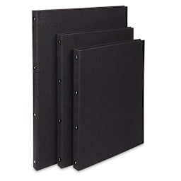 Art Profolio Professional Presentation Book - Angled view of several sizes upright