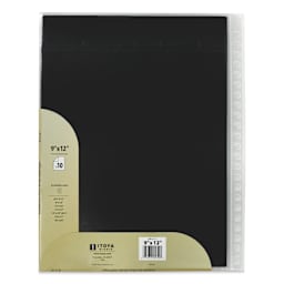Itoya Superclear Refill Pages - 9" x 12", Pkg of 10, back of packaging