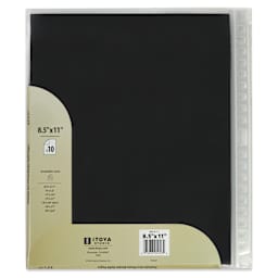 Itoya Superclear Refill Pages - 8-1/2" x 11", Pkg of 10, back of packaging