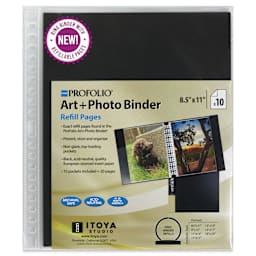 Itoya Superclear Refill Pages - 8-1/2" x 11", Pkg of 10, front of packaging