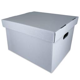 Lineco Archival Record Storage Box - Blue Gray, 12" x 15" x 10"