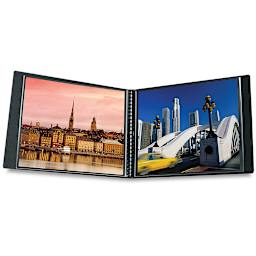 Itoya Art Profolio Multi-Ring Binder - 8 1/2" x 11", Black, Landscape