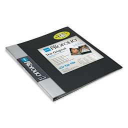 Itoya I-Series Art Profolio - 8 1/2" x 11", Black, Portrait, 12 Pages