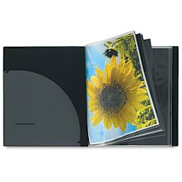 Itoya I-Series Art Profolios - Inside spread of book showing sunflower picture