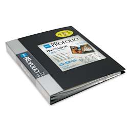 Itoya I-Series Art Profolio - 8 1/2" x 11", Black, Portrait, 48 Pages