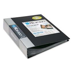 Itoya I-Series Art Profolio - 8 1/2" x 11", Black, Portrait, 90 Pages