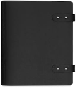 Leather Spiral Presentation Books - Top view of closed presentation book