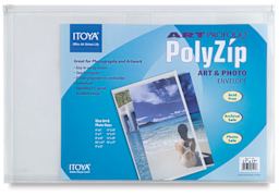 Itoya Art Profolio PolyZip Envelope - Front of 11" x 17" package shown