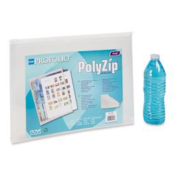 Itoya PolyZip Envelope - 12" x 9", Clear