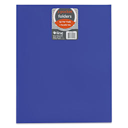 C Line Two-Pocket Folders - Blue, 8-1/2" x 11"