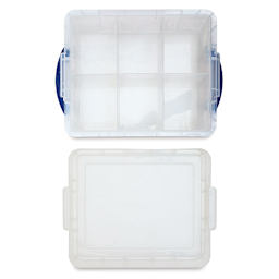 Lift-Out Tray Storage Box - Shallow (lid off and tray inside)