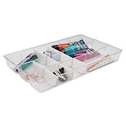Dial Industries Clear-ly Organized Custom Compartment Organizer (filled with supplies, not included)