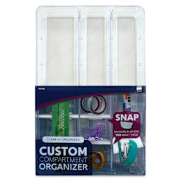 Dial Industries Clear-ly Organized Custom Compartment Organizer (front of packaging)