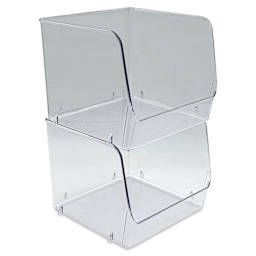 Dial Industries Clear-ly Organized Stacking Bin (two bins stacked, sold separately)