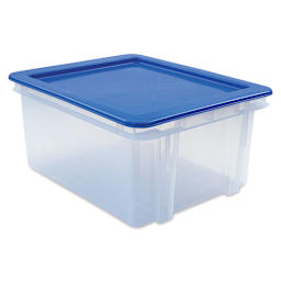 Dial Industries Tuft Tote with Lid - Medium, Blue Lid