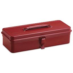 Toyo Trunk Shape T-320 Toolbox - Red, 12.5" x 4.9" x 3.3"