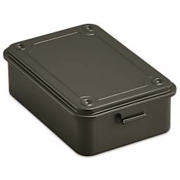 Toyo Stackable Storage Box T-150 - Military Green, 6" x 4" x 2"