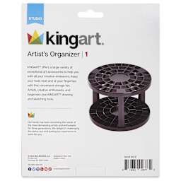 Kingart Artist’s Organizer, back of packaging