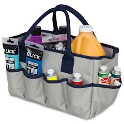 Itoya ProFolio Entourage Small Tote Bag - Right angle view shown filled with tubes and jars of paint