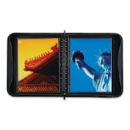 Itoya ProFolio Zipper Binder - 11" x 8-1/2", 5 Sleeves (example photos in pages)