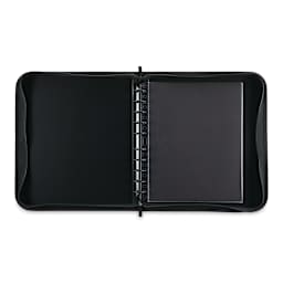 Itoya ProFolio Zipper Binder - 11" x 8-1/2", 5 Sleeves (open with empty pages)