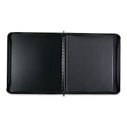 Itoya ProFolio Zipper Binder - 17" x 14", 5 Sleeves (open with empty pages)