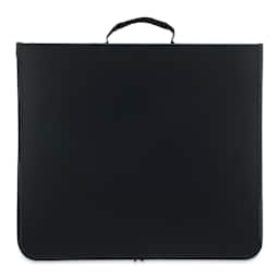 Itoya ProFolio Zipper Binder - Side view of closed Binder showing handle