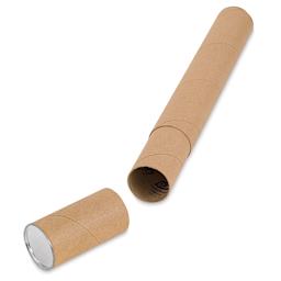 Uline Kraft Telescopic Mailing Tube - 3" x 25" (With cap off)