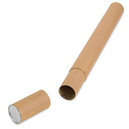 Uline Kraft Telescopic Mailing Tube - 3" x 31" (with cap off)