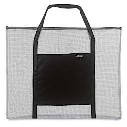 Alvin Deluxe Mesh Bag - 26" x 20" - Side view of empty meshed bag
