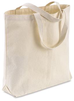 Large Canvas Tote Bag - 16" x 18" x 3"