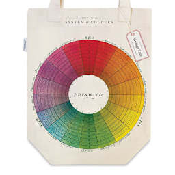 Cavallini Color Wheel Tote Bag, Closeup