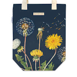 Cavallini Dandelions Tote Bag (Close-up)