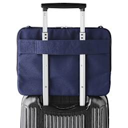 Delfonics Carrying Case, shown on luggage handle