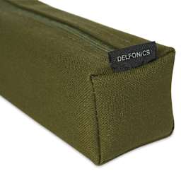 Delfonics Mareku Box Pen Case - Olive, corner