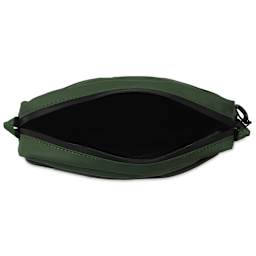 Delfonics Water Repellent Inner Carrying Case - Dark Green, 5.5" x 7.5" x 2.2", inside view