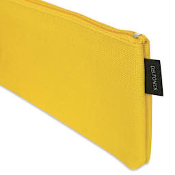 Delfonics Mareku Flat Pen Case - Yellow, corner