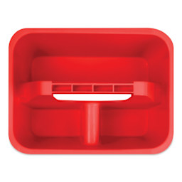 Storex Mini Caddy - Red, overhead view of compartments