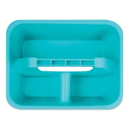 Storex Mini Caddy - Teal, overhead view of compartments