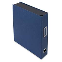 Itoya ProFolio Art & Desk Organizer - Angled view of closed Navy Organizer
