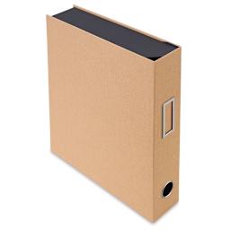Itoya ProFolio Art & Desk Organizer - Angled view of closed Kraft Brown Organizer
