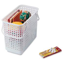 Like-It Modular Storage Basket - White, Large (with items in the basket, sold separately)
