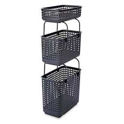 Like-It Modular Storage Baskets. The large and medium have handles that can be used for creating raised stacks.