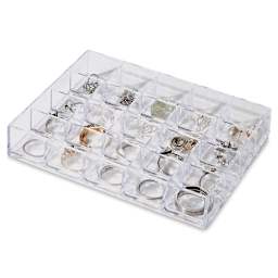Like-It Stackable Tray - Small, 20 Divisions filled with jewelry (not included)