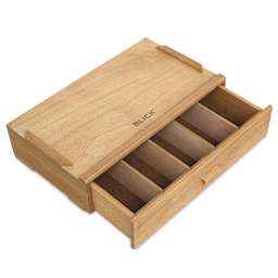 Blick Wooden Box Storage System - 1 Drawer, at an angle with drawer open
