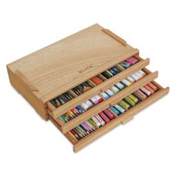 Blick Wooden Box Storage System - 3 Drawers, with supplies - supplies not included