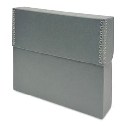 Lineco Archival Document Storage Case - Blue Gray, 12-1/2" x 10-1/2" x 2-1/2" (closed)