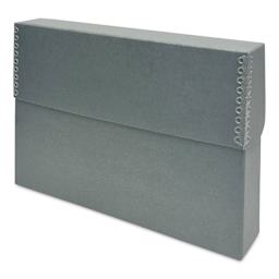 Lineco Archival Document Storage Case - Blue Gray, 15-1/2" x 10-1/2" x 2-1/2" (closed)