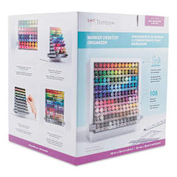 Tombow Marker Desktop Organizer (front of packaging, angled-view)