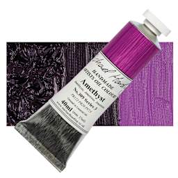 Michael Harding Artists Oil Paint - Amethyst, 40 ml tube and swatch